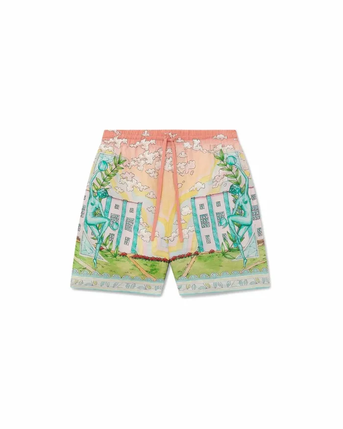 Casablanca Paris Trousers and Shorts Vase Linen Shorts 8211 Men