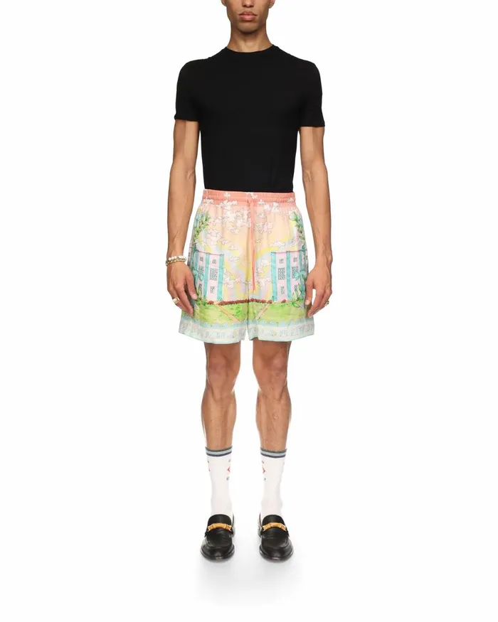 Casablanca Paris Trousers and Shorts Vase Linen Shorts 8211 Men Casablanca Paris Trousers and Shorts Vase Linen Shorts 8211 Men