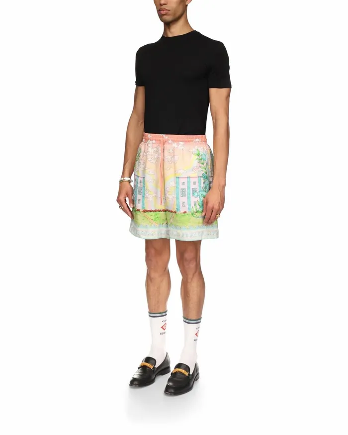 Casablanca Paris Trousers and Shorts Vase Linen Shorts 8211 Men Casablanca Paris Trousers and Shorts Vase Linen Shorts 8211 Men