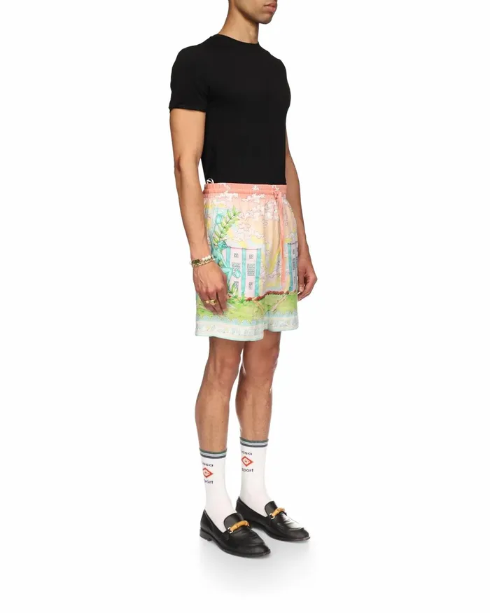 Casablanca Paris Trousers and Shorts Vase Linen Shorts 8211 Men Casablanca Paris Trousers and Shorts Vase Linen Shorts 8211 Men