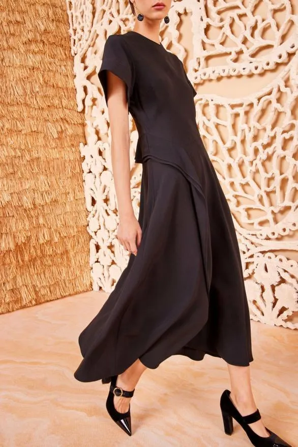 Cassia Dress Noir Women Ulla Johnson Dresses Cassia Dress Noir Women Ulla Johnson Dresses