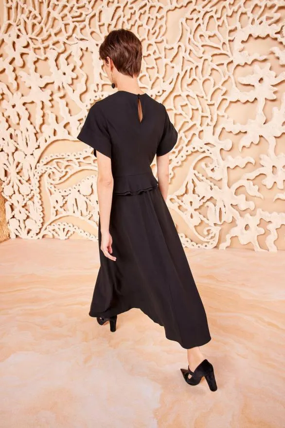 Cassia Dress Noir Women Ulla Johnson Dresses Cassia Dress Noir Women Ulla Johnson Dresses
