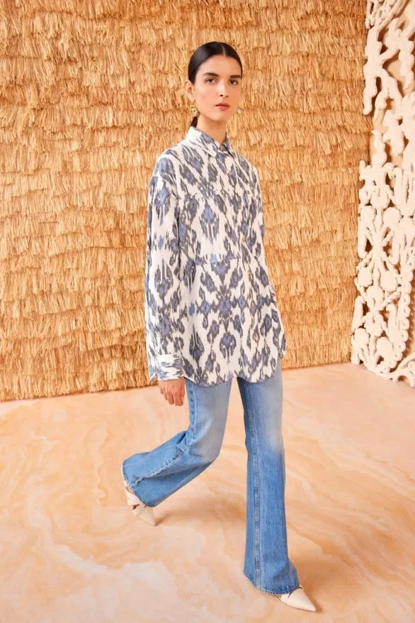 Cassia Tunic Celeste Women Ulla Johnson Tops