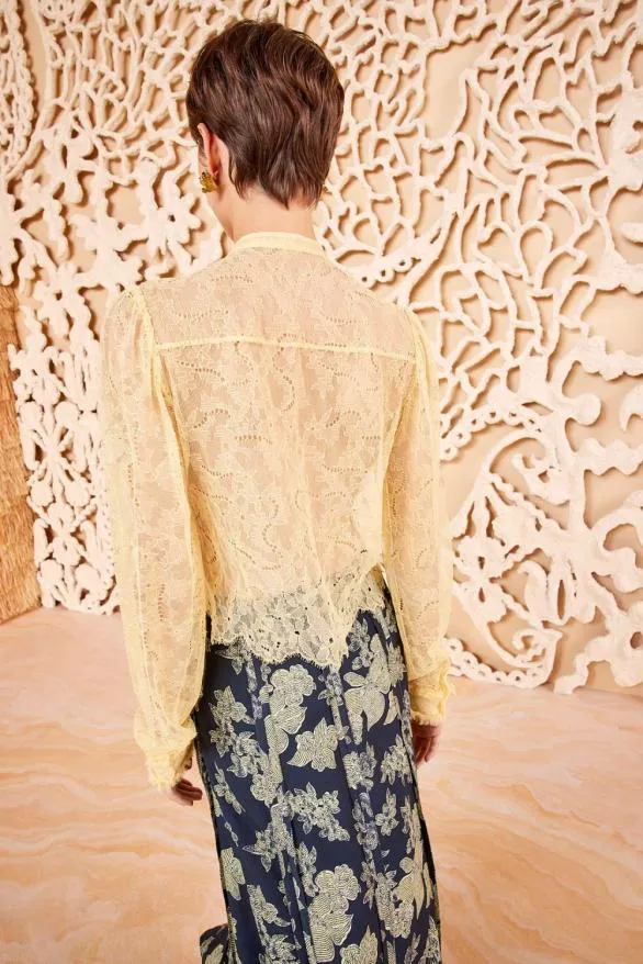 Cecile Blouse Lemonbalm Women Ulla Johnson Tops Cecile Blouse Lemonbalm Women Ulla Johnson Tops