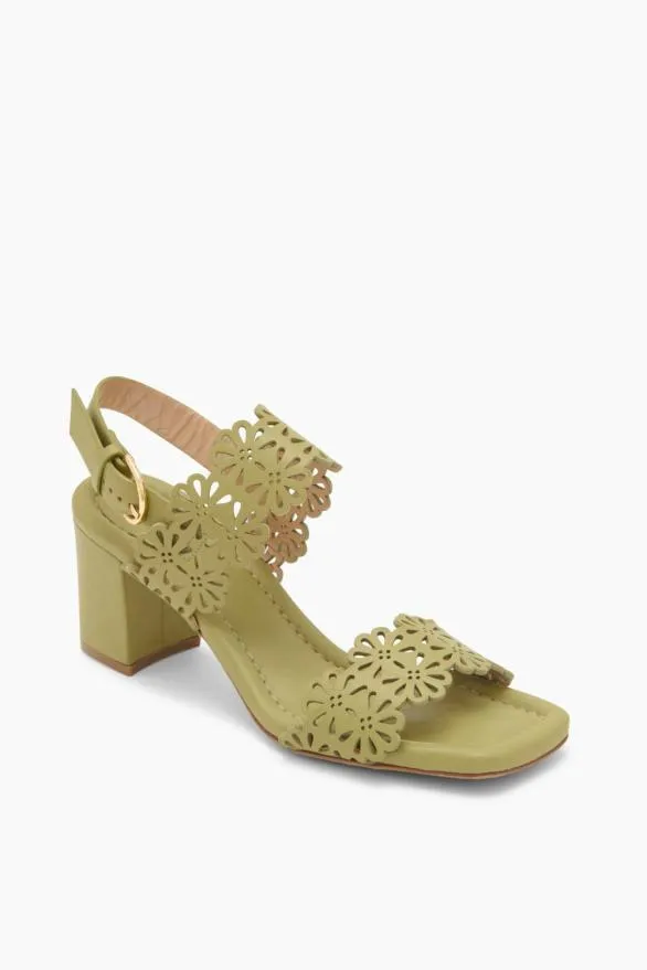 Celeste Eyelet Mid Heel Lichen Women Ulla Johnson Shoes Celeste Eyelet Mid Heel Lichen Women Ulla Johnson Shoes