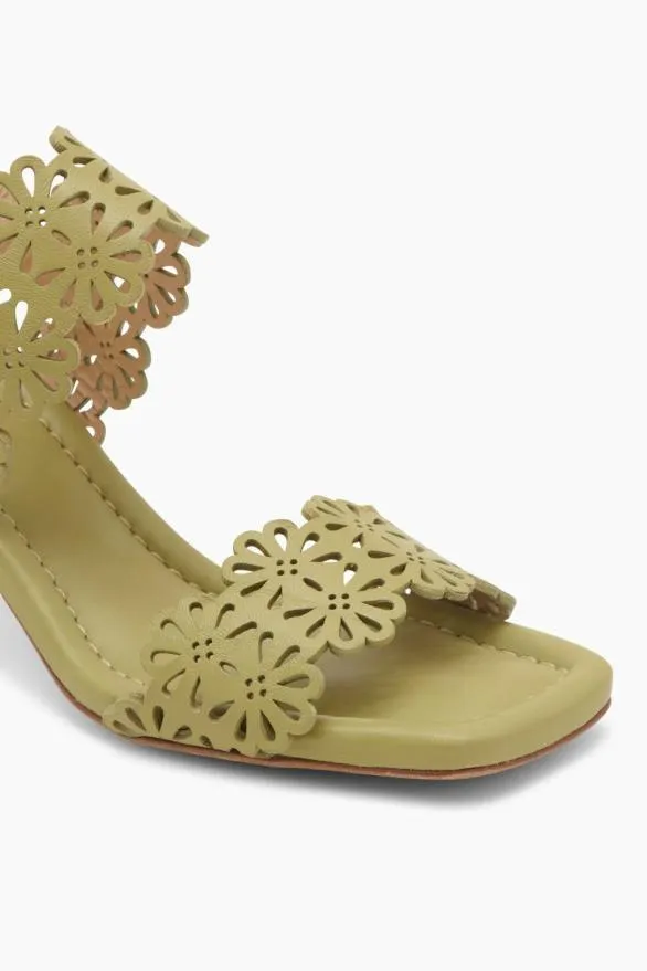 Celeste Eyelet Mid Heel Lichen Women Ulla Johnson Shoes Celeste Eyelet Mid Heel Lichen Women Ulla Johnson Shoes