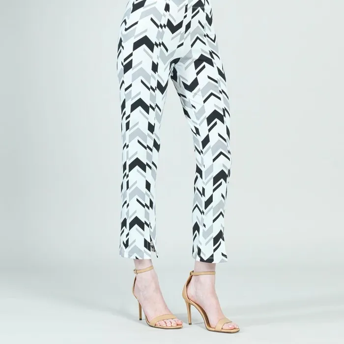 Center Seam Front Slit Ankle Pant 8211 Chevron Stripe 8211 Final Sale Women Clara Sunwoo Pants Skirts Center Seam Front Slit Ankle Pant 8211 Chevron Stripe 8211 Final Sale Women Clara Sunwoo Pants Skirts