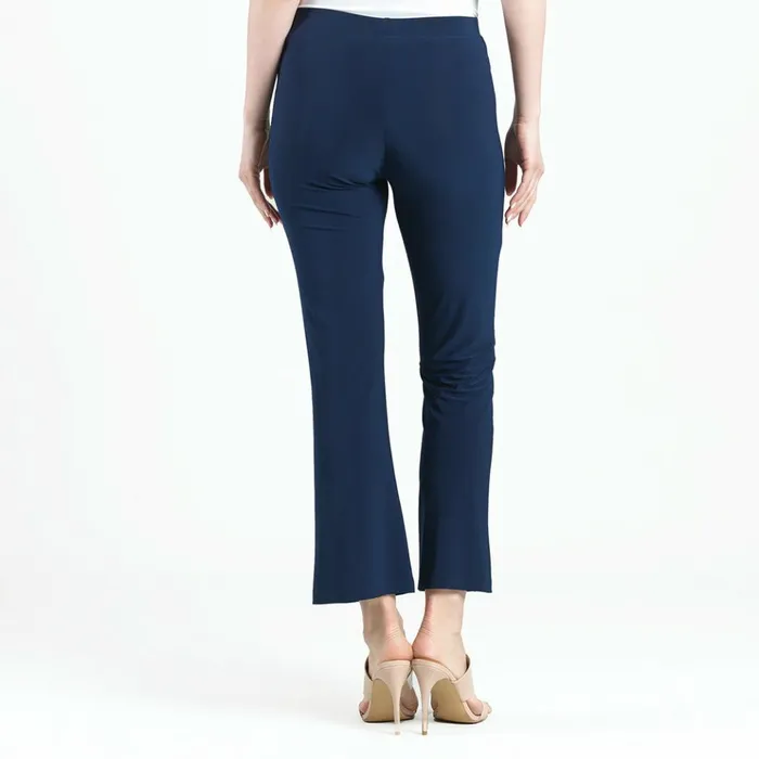 Center Seam Front Slit Ankle Pant 8211 Navy Women Clara Sunwoo Pants Skirts