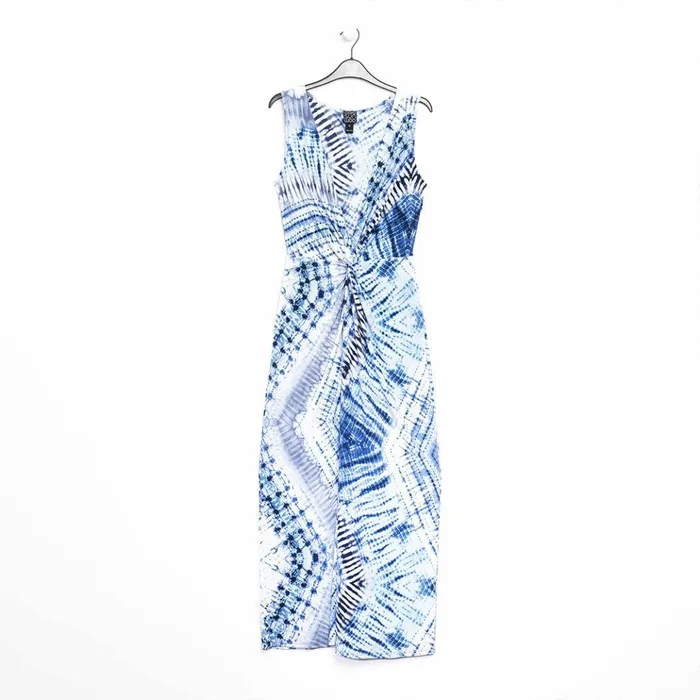 Center Slit Maxi Dress 8211 Acid Wash 8211 Final Sale Women Clara Sunwoo Dresses Jumpsuits