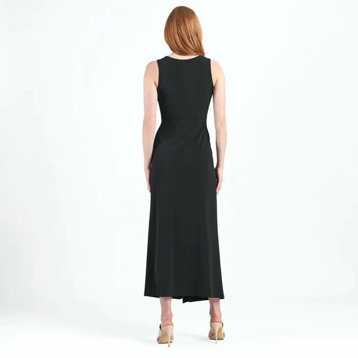 Center Slit Maxi Dress 8211 Black Women Clara Sunwoo Dresses Jumpsuits