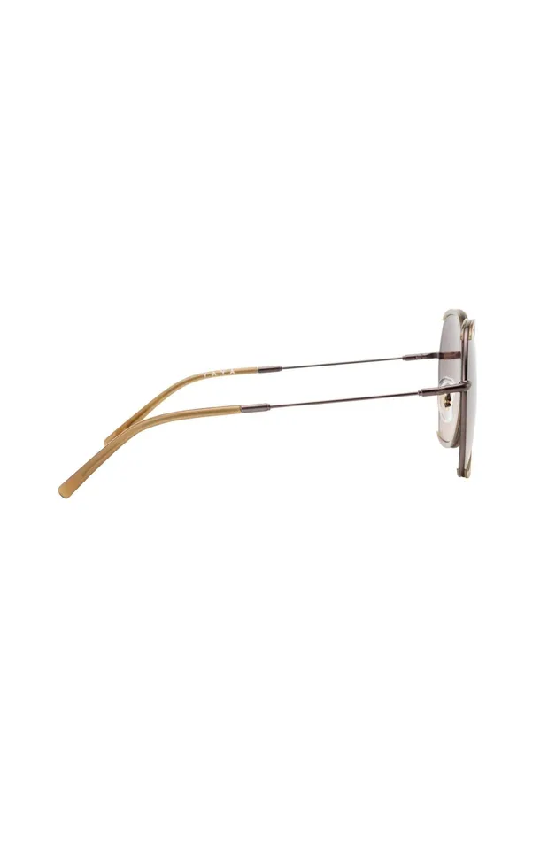 Chloe Sunglasses With Hexagonal Metal Frame Caribou Brown Women YAYA Sunglasses Chloe Sunglasses With Hexagonal Metal Frame Caribou Brown Women YAYA Sunglasses