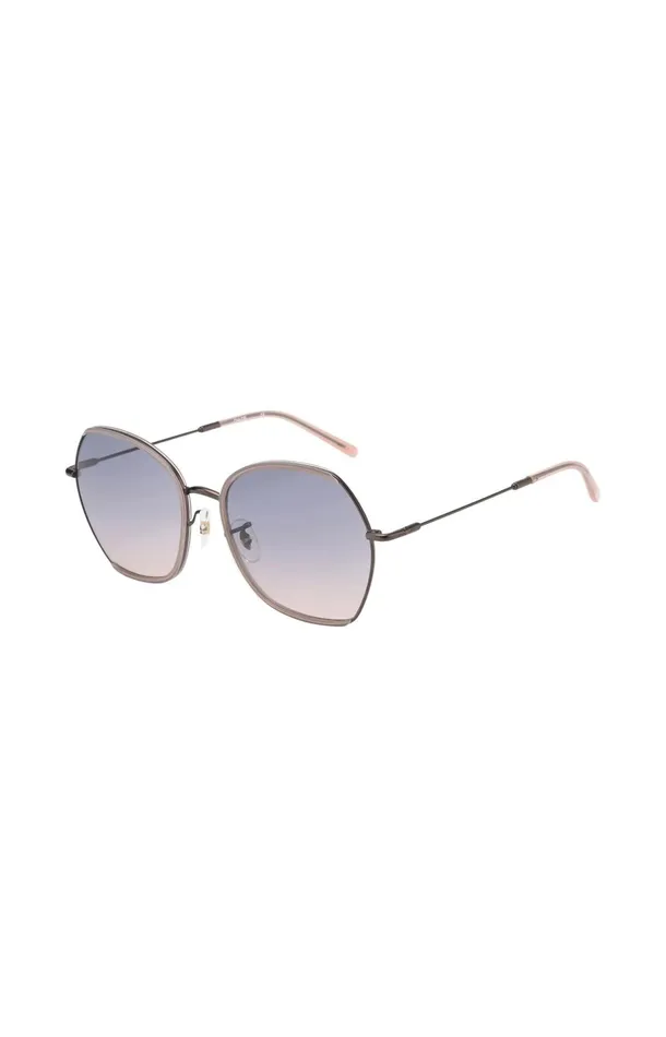 Chloe Sunglasses With Hexagonal Metal Frame White Pepper Beige Women YAYA Sunglasses Chloe Sunglasses With Hexagonal Metal Frame White Pepper Beige Women YAYA Sunglasses