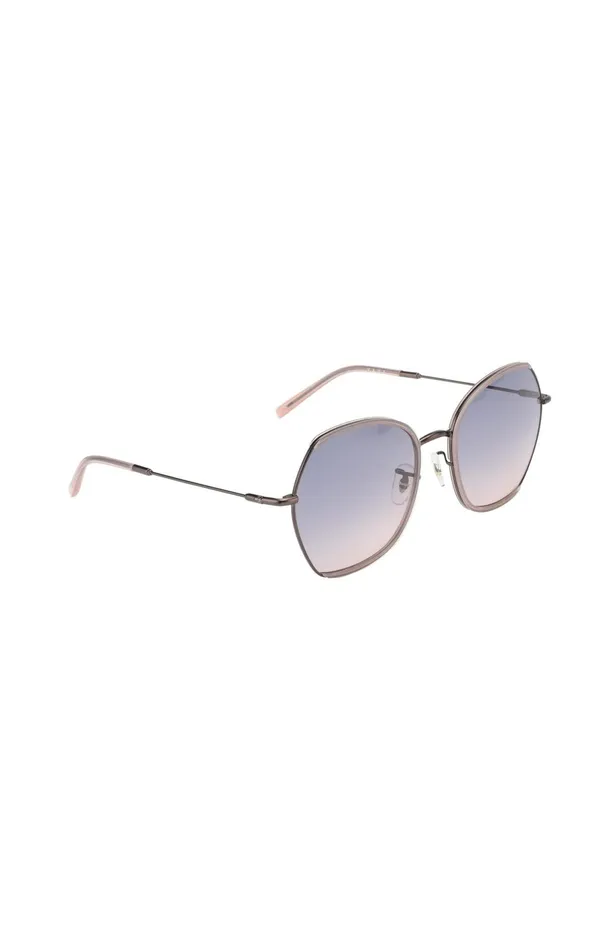 Chloe Sunglasses With Hexagonal Metal Frame White Pepper Beige Women YAYA Sunglasses Chloe Sunglasses With Hexagonal Metal Frame White Pepper Beige Women YAYA Sunglasses