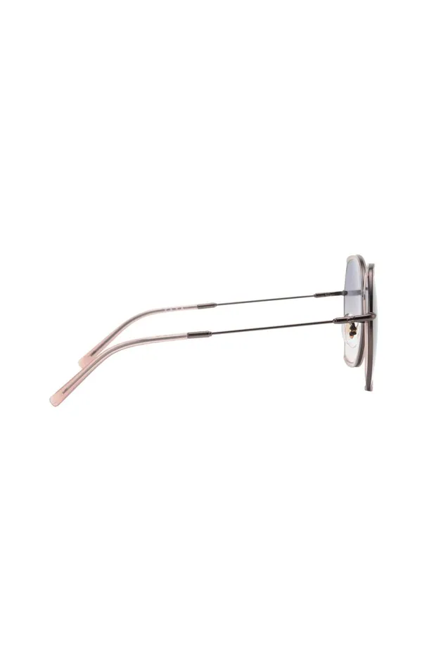 Chloe Sunglasses With Hexagonal Metal Frame White Pepper Beige Women YAYA Sunglasses Chloe Sunglasses With Hexagonal Metal Frame White Pepper Beige Women YAYA Sunglasses