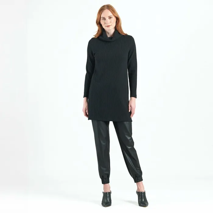 Chunky Ribbed 8211 Cowl Turtleneck Sweater Tunic 8211 Black 8211 Final Sale Women Clara Sunwoo Sweaters Chunky Ribbed 8211 Cowl Turtleneck Sweater Tunic 8211 Black 8211 Final Sale Women Clara Sunwoo Sweaters