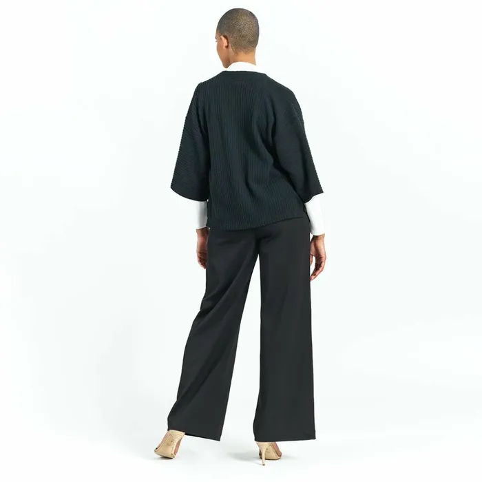 Chunky Ribbed 8211 Cropped Pocket Sweater Cardigan 8211 Black 8211 Final Sale Women Clara Sunwoo Jackets Cardigans