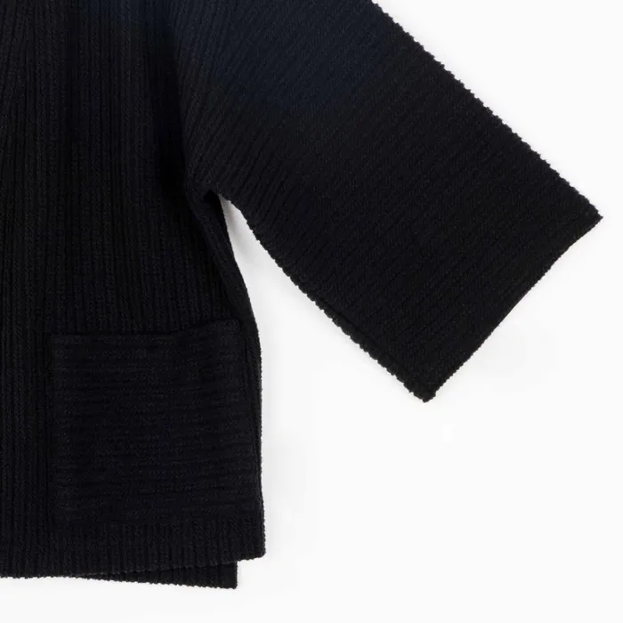 Chunky Ribbed 8211 Cropped Pocket Sweater Cardigan 8211 Black 8211 Final Sale Women Clara Sunwoo Jackets Cardigans