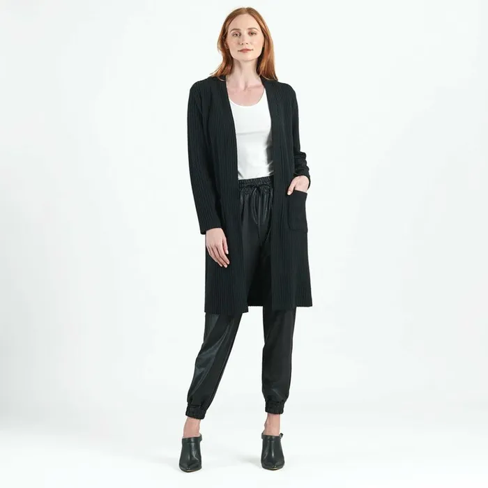 Chunky Ribbed 8211 Modern Pocket Sweater Cardigan 8211 Black 8211 Final Sale Women Clara Sunwoo Jackets Cardigans Chunky Ribbed 8211 Modern Pocket Sweater Cardigan 8211 Black 8211 Final Sale Women Clara Sunwoo Jackets Cardigans