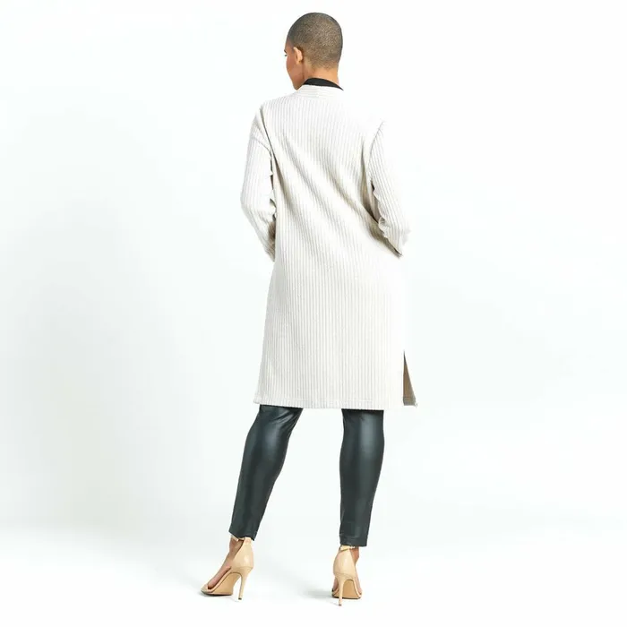 Chunky Ribbed 8211 Modern Pocket Sweater Cardigan 8211 Sand 8211 Final Sale Women Clara Sunwoo Jackets Cardigans