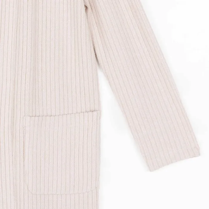 Chunky Ribbed 8211 Modern Pocket Sweater Cardigan 8211 Sand 8211 Final Sale Women Clara Sunwoo Jackets Cardigans