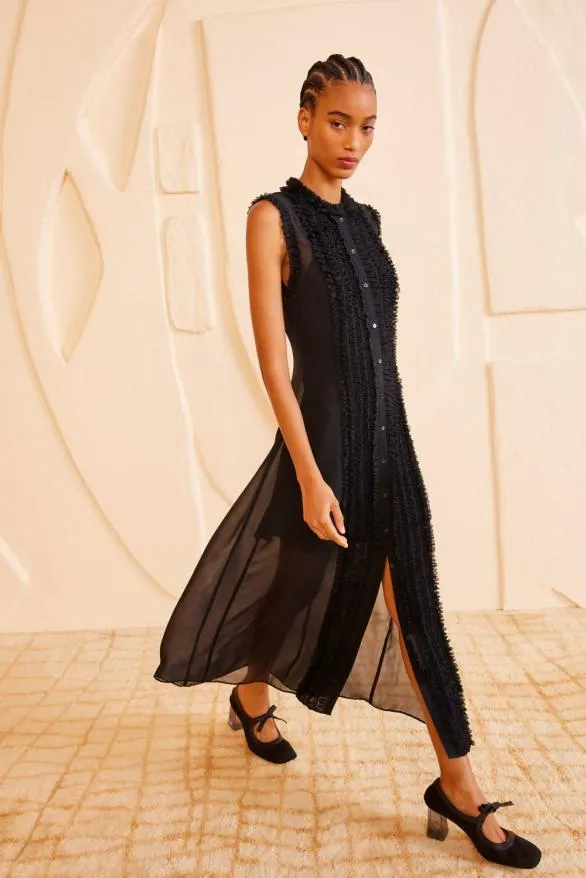 Claudine Dress Noir Women Ulla Johnson Dresses