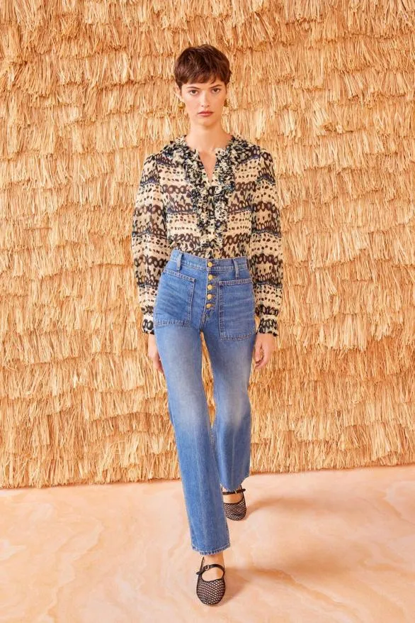 Clio Blouse Mariposa Women Ulla Johnson Tops Clio Blouse Mariposa Women Ulla Johnson Tops