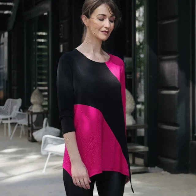 Color Block Angle Flow Tunic 8211 Hot Pink 8211 Final Sale Women Clara Sunwoo Tops Tunics Color Block Angle Flow Tunic 8211 Hot Pink 8211 Final Sale Women Clara Sunwoo Tops Tunics