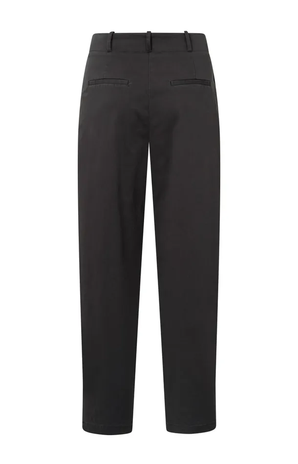 Cotton Woven Highwaist Trousers Phantom Women YAYA Trousers Cotton Woven Highwaist Trousers Phantom Women YAYA Trousers