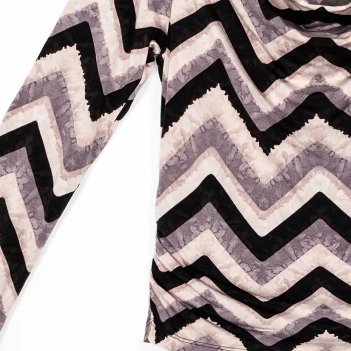 Cowl Neck Side Ruched Top 8211 Chevron 8211 Final Sale Women Clara Sunwoo Tops Tunics