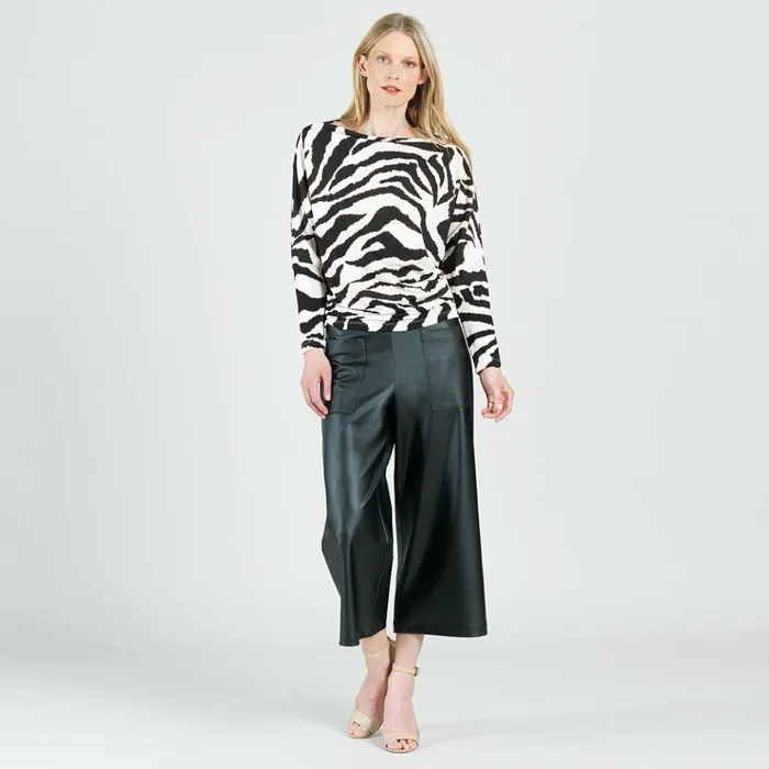 Cozy Knit 8211 Boat Neck Side Ruched Sweater Top 8211 Zebra 8211 Final Sale Women Clara Sunwoo Sweaters Cozy Knit 8211 Boat Neck Side Ruched Sweater Top 8211 Zebra 8211 Final Sale Women Clara Sunwoo Sweaters