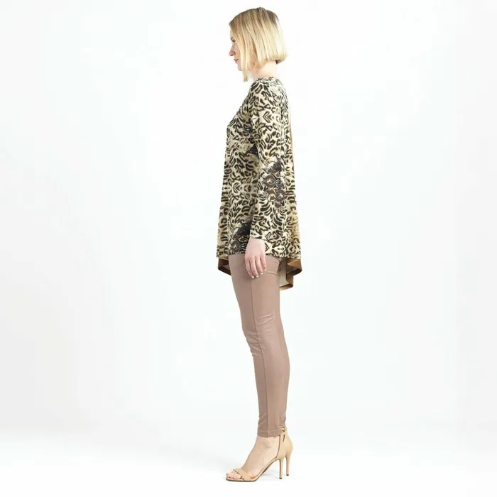Cozy Knit 8211 Poncho Sleeve Sweater Tunic 8211 Animal Ombr 8211 Final Sale Women Clara Sunwoo Sweaters