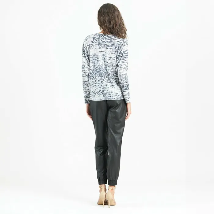 Cozy Shimmer Texture 8211 Dolman Sleeve Sweater Top 8211 Final Sale Women Clara Sunwoo Sweaters