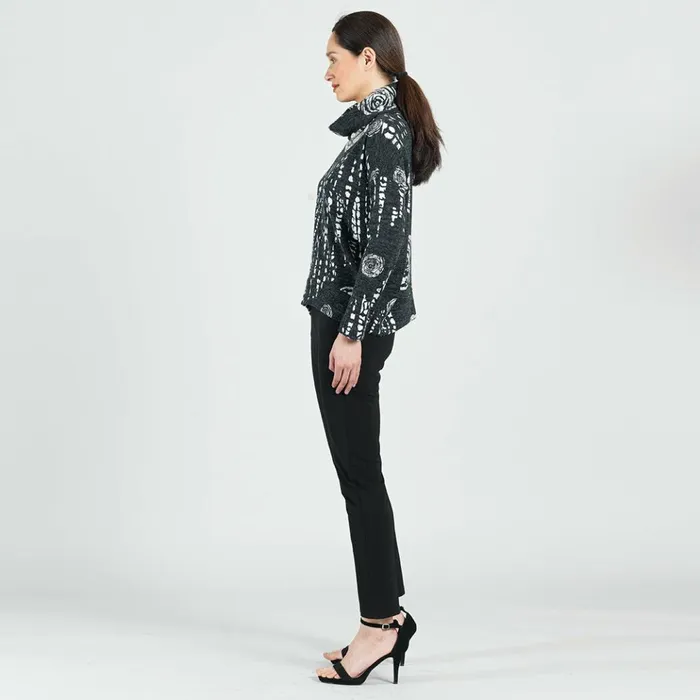Cozy Texture 8211 Cowl Turtleneck Sweater Top 8211 Rose Scatter 8211 Final Sale Women Clara Sunwoo Sweaters