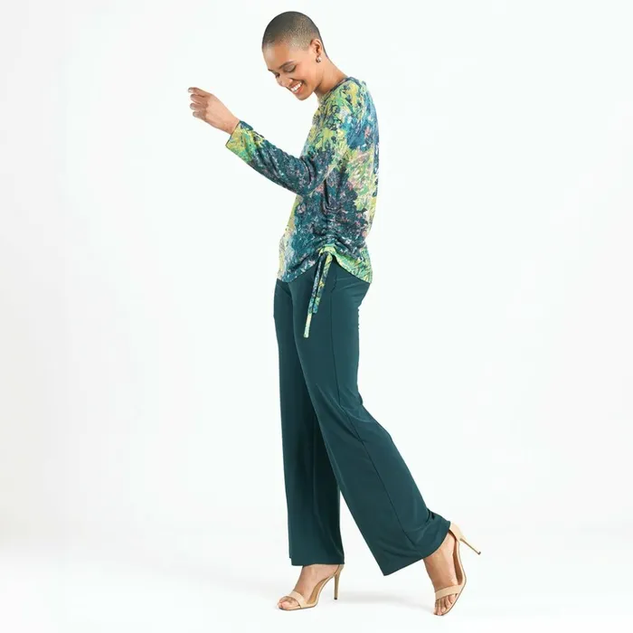 Cozy Texture 8211 Side PullTie Sweater Top 8211 Floral Patch Women Clara Sunwoo Sweaters