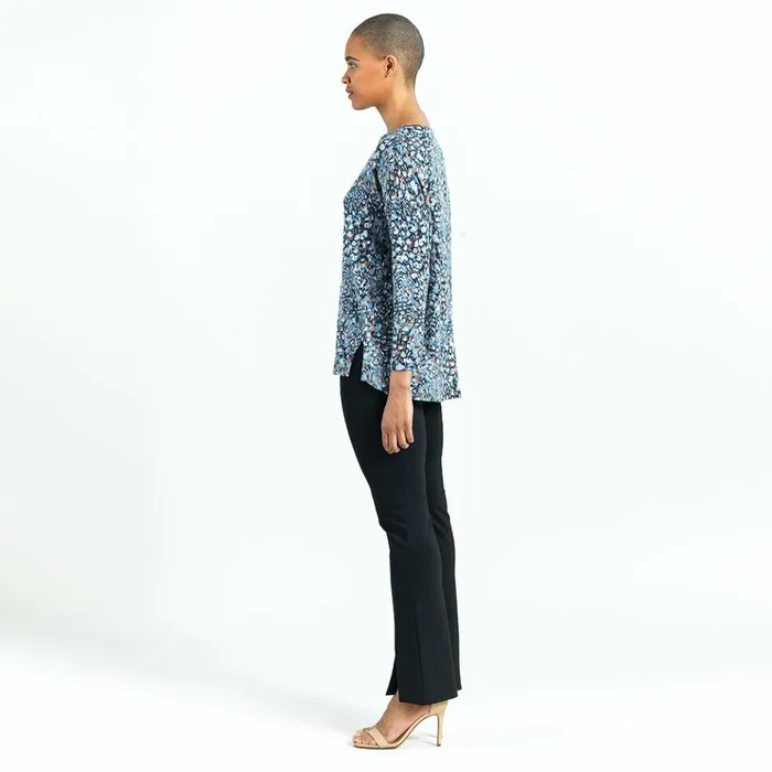 Cozy Texture 8211 Textured Vented Sweater Tunic 8211 Floral Puff 8211 Final Sale Women Clara Sunwoo Sweaters