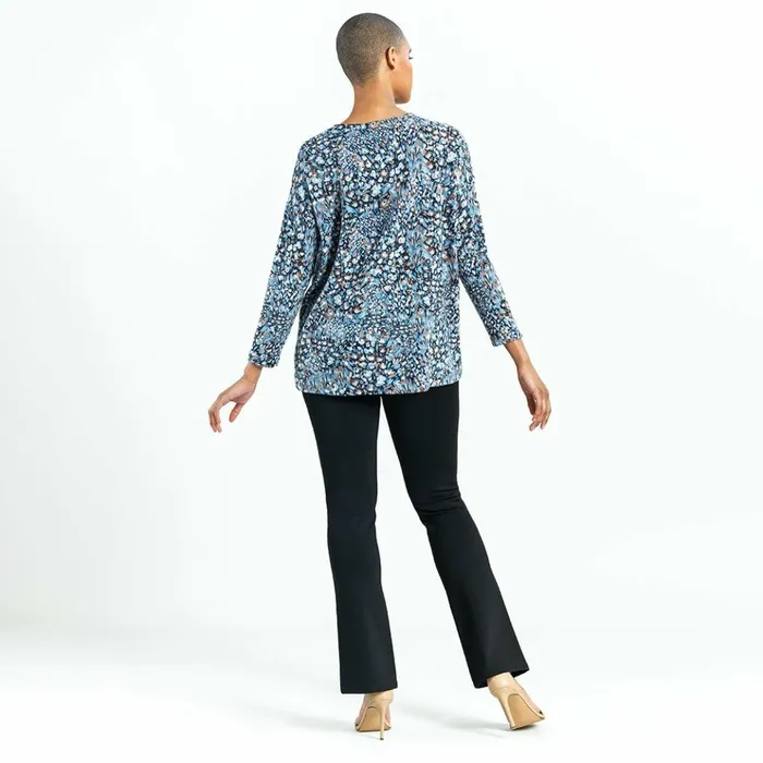 Cozy Texture 8211 Textured Vented Sweater Tunic 8211 Floral Puff 8211 Final Sale Women Clara Sunwoo Sweaters
