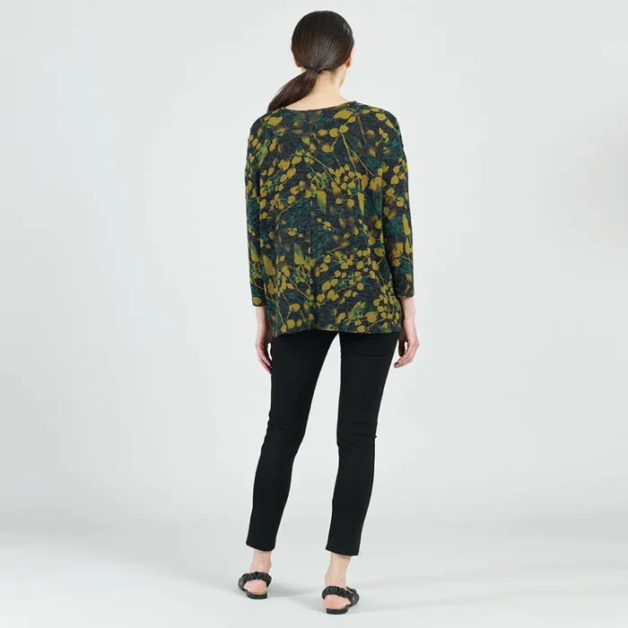 Cozy Texture 8211 Vented Sweater Tunic 8211 Olive Leaf 8211 Final Sale Women Clara Sunwoo Sweaters