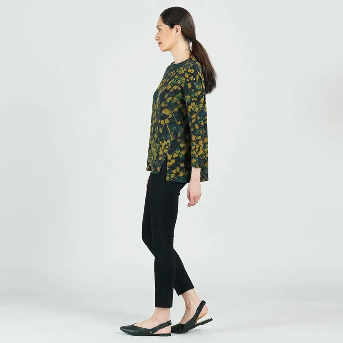 Cozy Texture 8211 Vented Sweater Tunic 8211 Olive Leaf 8211 Final Sale Women Clara Sunwoo Sweaters