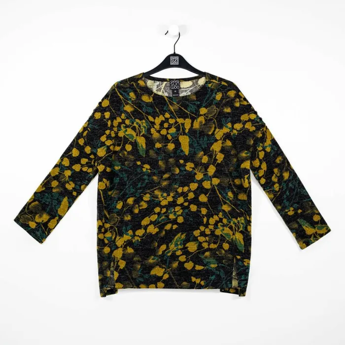 Cozy Texture 8211 Vented Sweater Tunic 8211 Olive Leaf 8211 Final Sale Women Clara Sunwoo Sweaters
