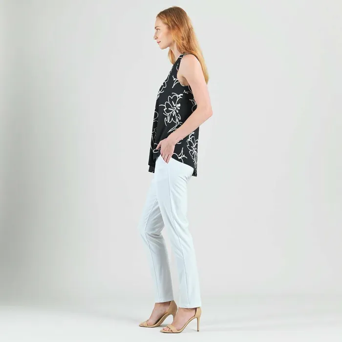 Crepe Knit 8211 Asymmetrical Tunic Tank 8211 Blossom Sketch Women Clara Sunwoo Spring Collection