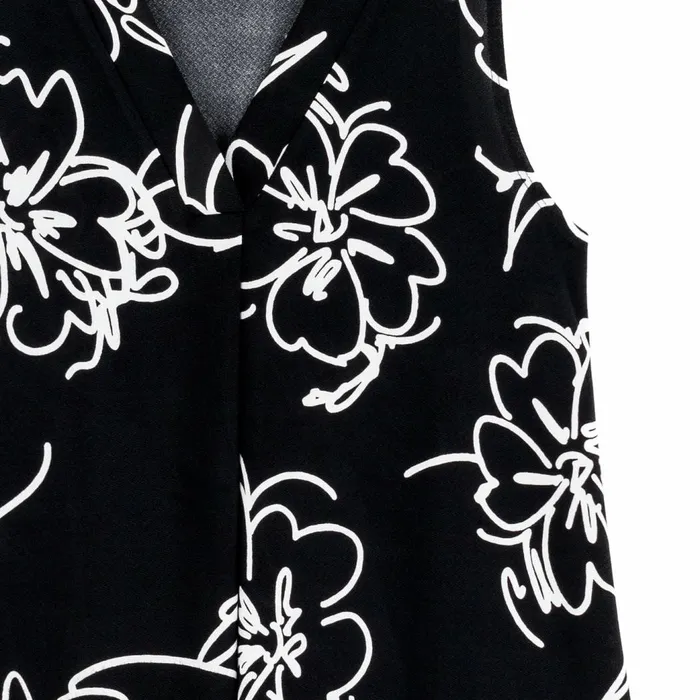 Crepe Knit 8211 Asymmetrical Tunic Tank 8211 Blossom Sketch Women Clara Sunwoo Spring Collection