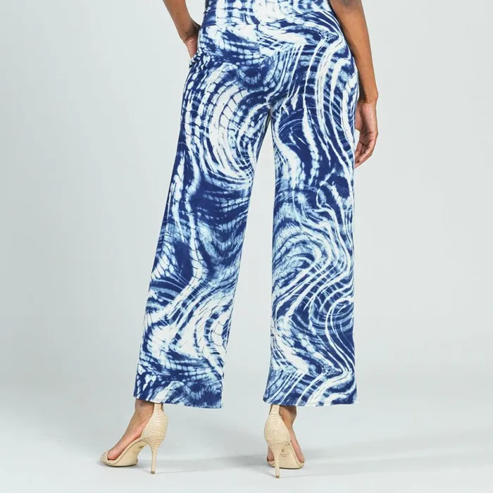 Crepe Knit 8211 Front Slit Ankle Petal Pant 8211 Swirl Wave 8211 Final Sale Women Clara Sunwoo Pants Skirts