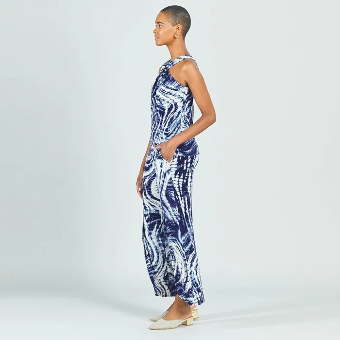 Crepe Knit 8211 Grecian Halter Top 8211 Swirl Wave 8211 Final Sale Women Clara Sunwoo Tops Tunics