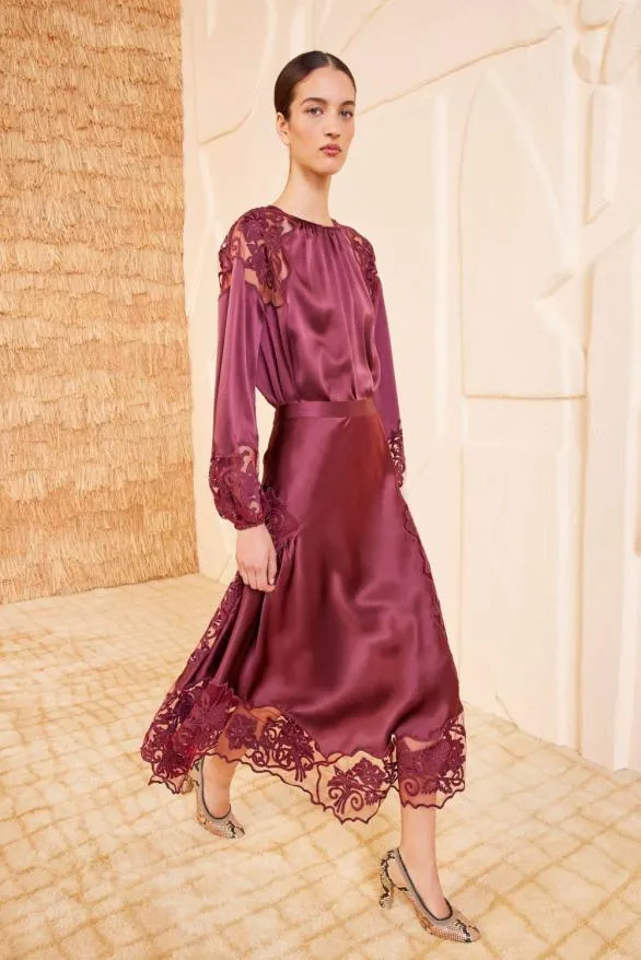 Cressida Skirt Amethyst Women Ulla Johnson Skirts And Shorts