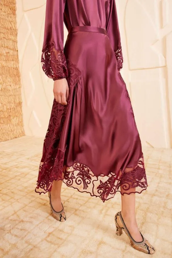Cressida Skirt Amethyst Women Ulla Johnson Skirts And Shorts Cressida Skirt Amethyst Women Ulla Johnson Skirts And Shorts