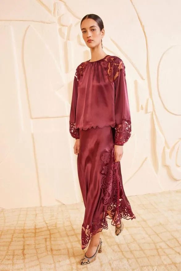 Cressida Skirt Amethyst Women Ulla Johnson Skirts And Shorts Cressida Skirt Amethyst Women Ulla Johnson Skirts And Shorts