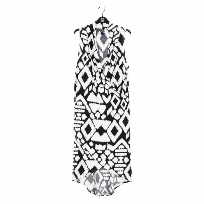 Crinkle Pleat Knit 8211 Crossover Tulip Hem Dress 8211 Aztec 8211 Final Sale Women Clara Sunwoo Dresses Jumpsuits