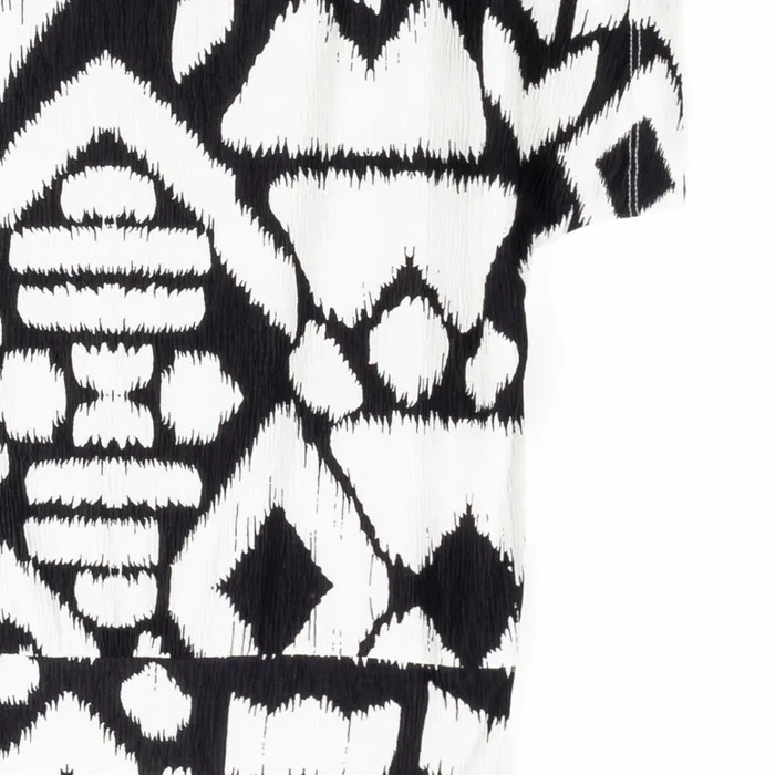 Crinkle Pleat Knit 8211 Dolman Short Sleeve Top 8211 Aztec Women Clara Sunwoo Tops Tunics