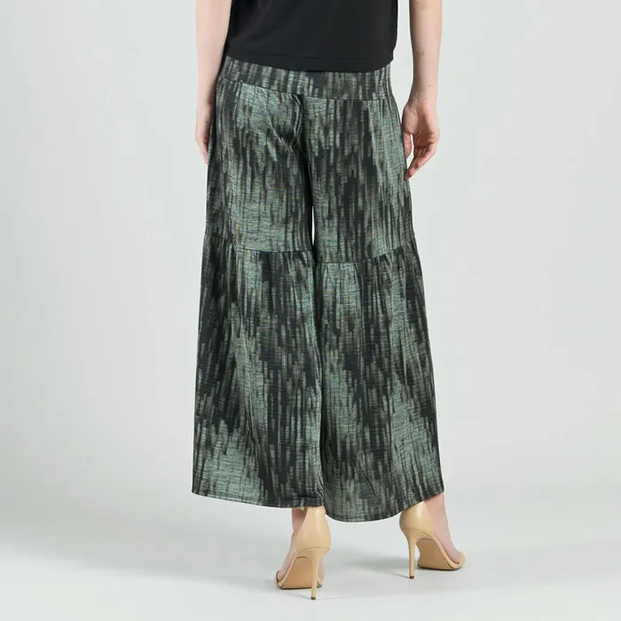 Crinkle Pleat Knit 8211 Tiered SkirtPant 8211 Water RippleOlive Women Clara Sunwoo Pants Skirts