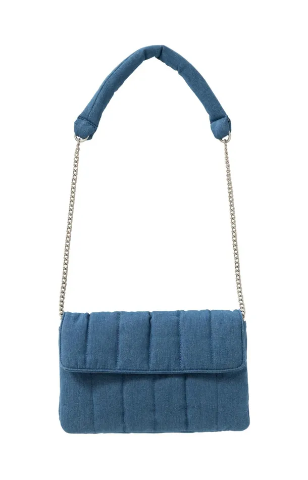 Crossbody Bag Of Padded Denim With Strap Blue Denim Women YAYA Bags